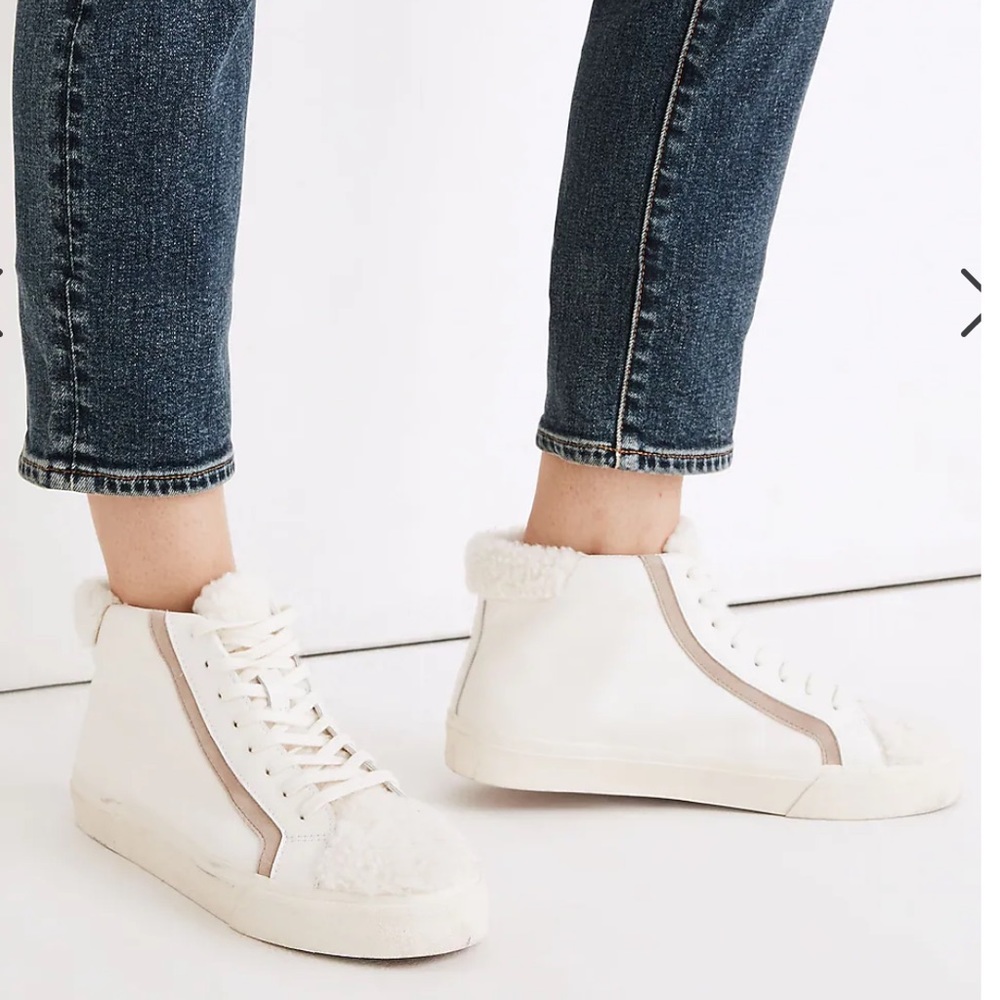 Madewell Sherpa Sidewalk High Tops